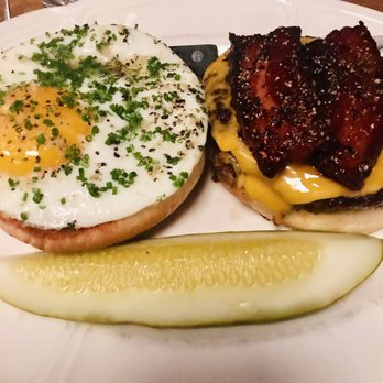 Au Cheval - The single cheeseburger with bacon & egg added - Bars Near Me - Chicago, Illinois Au Cheval - The single cheeseburger with bacon & egg added - Bars Near Me - Chicago, Illinois
