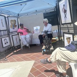 Berryessa Art & Wine Festival - More of Tracey Mitchem's art work. After having a stroke she uses her non dominant hand to draw amazing pieces of art.