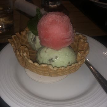 Pinstripes - Pistachio Gelato with Watermelon Mint Sorbet. - Bowling Near Me - North Bethesda, Maryland Pinstripes - Pistachio Gelato with Watermelon Mint Sorbet. - Bowling Near Me - North Bethesda, Maryland