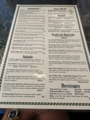 Menu photo 5 Thai Hut Garden Navarre, FL