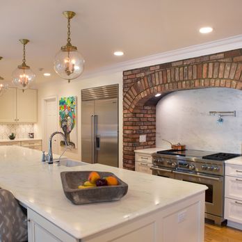 DiFabion Remodeling - a kitchen with a brick wall - General Contractors Near Me - Indian Trail, North Carolina DiFabion Remodeling - a kitchen with a brick wall - General Contractors Near Me - Indian Trail, North Carolina