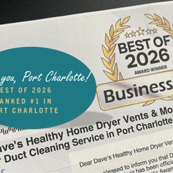 Dave's Healthy Home Dryer Vents & More - HHS Dryer Vents