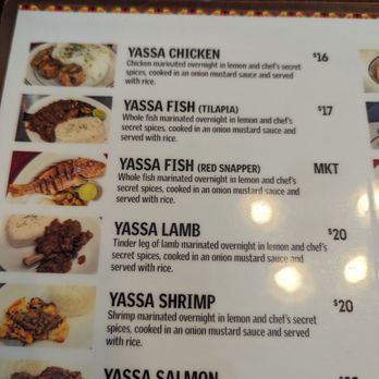 Gorée Cuisine - Menu Yassa items - Senegalese Near Me - Chicago, Illinois