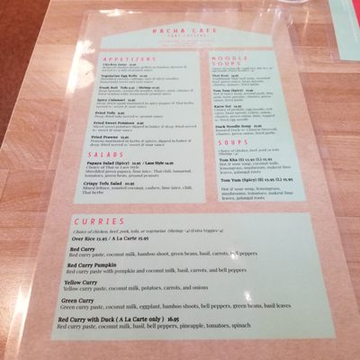 Menu photo 3 Racha Café Berkeley, CA