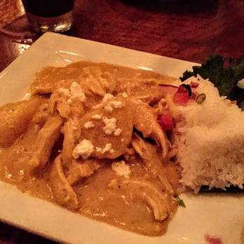 Piqueo's - $18 AJI DE GALLINA: shredded chicken breast stewed in aji Amarillo sauce with potato, Botija olive, hard-boiled egg, and side of steamed Jas - Latin American Near Me - San Francisco, California Piqueo's - $18 AJI DE GALLINA: shredded chicken breast stewed in aji Amarillo sauce with potato, Botija olive, hard-boiled egg, and side of steamed Jas - Latin American Near Me - San Francisco, California