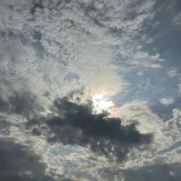 The beautiful sky.
