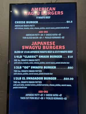 Menu photo 4 Swagyu Burger Newport Beach, CA