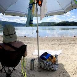 Bolar Mountain Recreation Area - Empty beach with sand