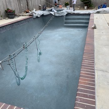 Macbet Pool - After the pebble tech, but before the acid wash. - Pool & Hot Tub Service Near Me - Rancho Cucamonga, California Macbet Pool - After the pebble tech, but before the acid wash. - Pool & Hot Tub Service Near Me - Rancho Cucamonga, California