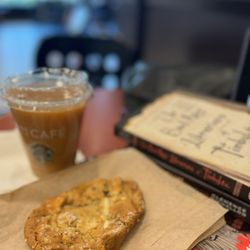 Barnes & Noble Booksellers - Salted caramel cookie and iced americano
