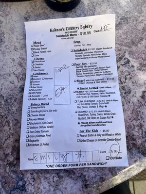 Menu photo 4 Kohnen's Country Bakery Tehachapi, CA
