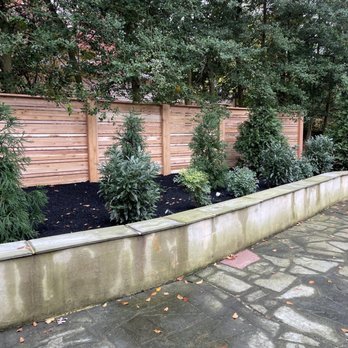 Teva Landscaping - a fenced area with a planter - Landscaping Near Me - Elkins Park, Pennsylvania Teva Landscaping - a fenced area with a planter - Landscaping Near Me - Elkins Park, Pennsylvania