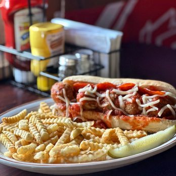 Sayner Pub - a plate of pasta and a meatball sub - Pizza Near Me - Sayner, Wisconsin Sayner Pub - a plate of pasta and a meatball sub - Pizza Near Me - Sayner, Wisconsin