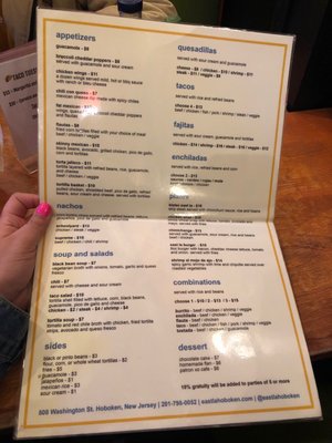 Menu photo 4 East LA Hoboken, NJ