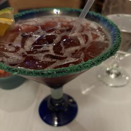 Blackberry margarita: excellent flavor, good quality tequila