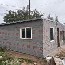 Absolute Skylight & Construction - Paper & lath, getting ready to stucco.