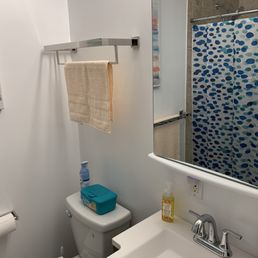 Guest bathroom medicine cabinet