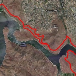 Painted Rocks Half Marathon - Course map