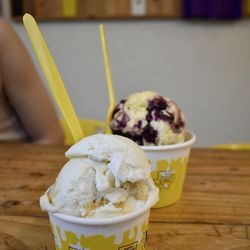 Melt Ice Creams - (Front) Texas Lavender Honey Crunch & (Back) Lemon Blueberry Pie