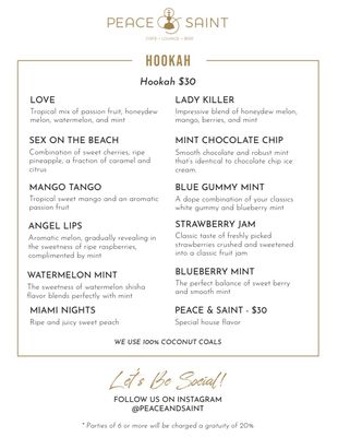 Menu photo 1 Peace & Saint Raleigh, NC Menu photo 1 Peace & Saint Raleigh, NC