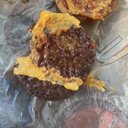 McDonald's - Sausage patty burnt so bad it was hard as a rock for 90% of it