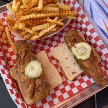 Angry Chickz - Tenders on break with fries - Southern Near Me - Citrus Heights, California
