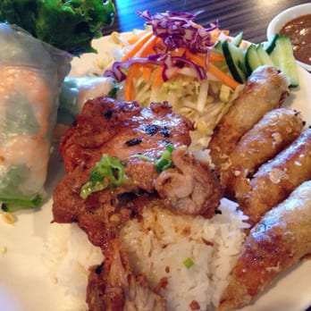 Pho 37 - No.31 -- Lemongrass Chicken, Fried Spring Rolls, and Shrimp Salad Roll with Rice - Vietnamese Near Me - Richmond, British Columbia Pho 37 - No.31 -- Lemongrass Chicken, Fried Spring Rolls, and Shrimp Salad Roll with Rice - Vietnamese Near Me - Richmond, British Columbia