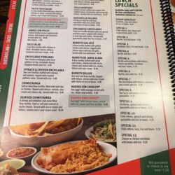 La Terraza Mexican Grill - Lunch Menu