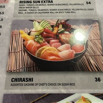 Crazy Rock'N Sushi - Raised prices of Chirashi to $36 when it used to be about $20 before remodel and new menus. - Sushi Bars Near Me - Stanton, California Crazy Rock'N Sushi - Raised prices of Chirashi to $36 when it used to be about $20 before remodel and new menus. - Sushi Bars Near Me - Stanton, California