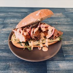 Cafe Amelia & Bakery - Fried Chicken Breakfast Sandwich