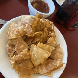 The salsa was so good the  chef fried us up some chips to order so delicious!!!