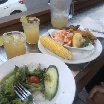 Side Street Cafe - Margs, side salad, and lobster - American Near Me - Bar Harbor, Maine Side Street Cafe - Margs, side salad, and lobster - American Near Me - Bar Harbor, Maine