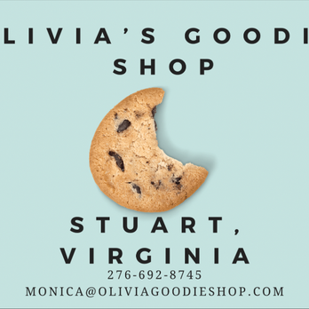 Olivia’s Goodie Shop - a chocolate chip cookie - Desserts Near Me - Stuart, Virginia Olivia’s Goodie Shop - a chocolate chip cookie - Desserts Near Me - Stuart, Virginia