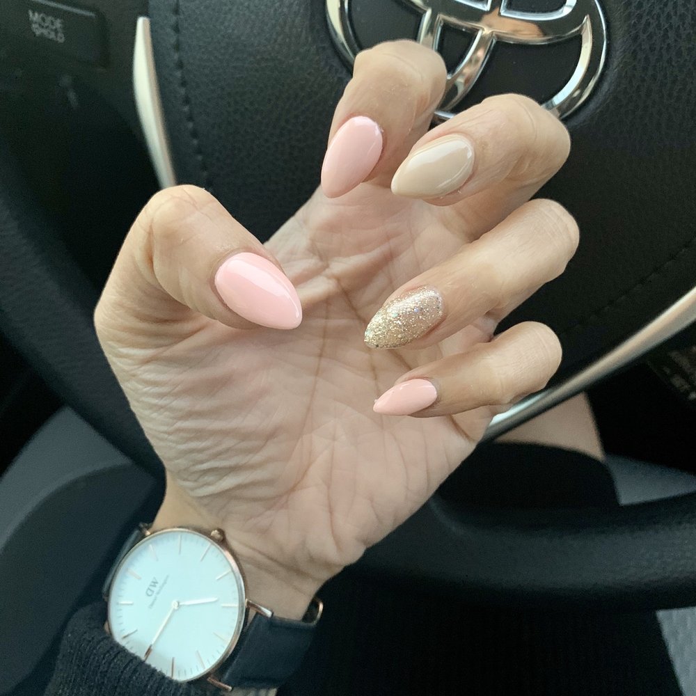 B Nails & Lashes - Full set with gel polish, almond shape. - Nail Salons Near Me - Las Vegas, Nevada B Nails & Lashes - Full set with gel polish, almond shape. - Nail Salons Near Me - Las Vegas, Nevada