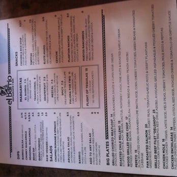 El Barrio - Menu - Mexican Near Me - Birmingham, Alabama