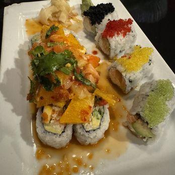 Sakura Japanese Steakhouse - Sexy Loraine (left) and a crazy roll (right) - Japanese Near Me - Hermitage, Tennessee Sakura Japanese Steakhouse - Sexy Loraine (left) and a crazy roll (right) - Japanese Near Me - Hermitage, Tennessee