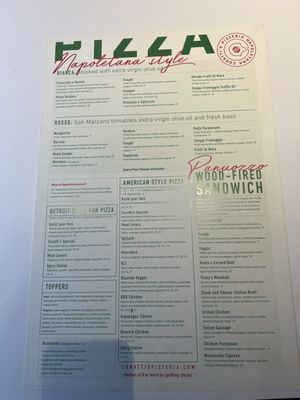 Menu photo 1 Coratti's Pizzeria Bar & Bocce Ann Arbor, MI