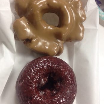 Friendly Donuts - Maple old fashioned and free red velvet - Donuts Near Me - Orange, California Friendly Donuts - Maple old fashioned and free red velvet - Donuts Near Me - Orange, California