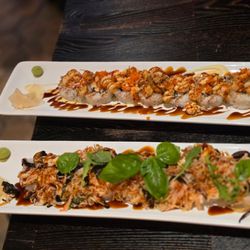 Portebello Portabello Chicken Basil Roll (front) 5. Mall of Georgia Roll (back)