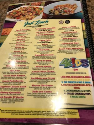 Menu photo 5 Margaritas Mexican Restaurant Fort Mill, SC