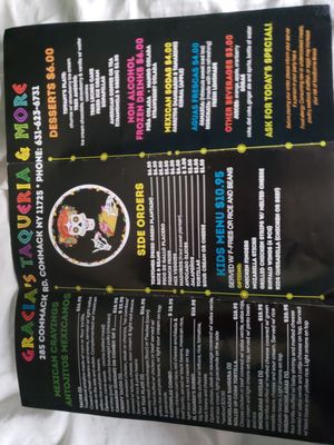 Menu photo 3 Gracia’s Taqueria & More Commack, NY Menu photo 3 Gracia’s Taqueria & More Commack, NY