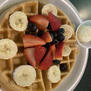 Metro Diner - Fruity waffle - American Near Me - Tampa, Florida Metro Diner - Fruity waffle - American Near Me - Tampa, Florida
