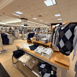 Dillard's - A sizable men's clothing section at Dillard's.