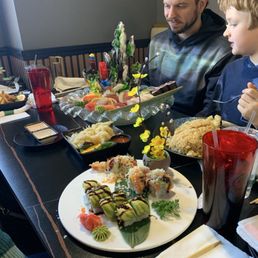 Fancy sushi presentations