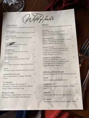 Menu photo 4 Wildflower Denver, CO Menu photo 4 Wildflower Denver, CO