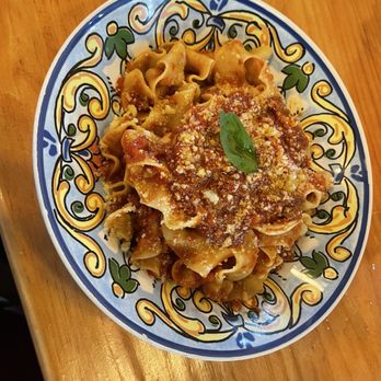 Monna Lisa Trattoria - Pappardelle Bolognese - Italian Near Me - Kemah, Texas Monna Lisa Trattoria - Pappardelle Bolognese - Italian Near Me - Kemah, Texas