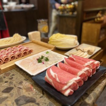 Shoo Loong Kan Hotpot - Lamb slices - unfortunately not cut against the grain - Hot Pot Near Me - Chicago, Illinois Shoo Loong Kan Hotpot - Lamb slices - unfortunately not cut against the grain - Hot Pot Near Me - Chicago, Illinois