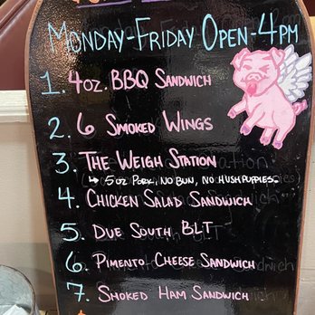 Due South BBQ - Lunch special board - Southern Near Me - Roanoke, Virginia Due South BBQ - Lunch special board - Southern Near Me - Roanoke, Virginia
