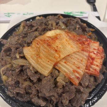 Plus 82 Korean BBQ - Beef Bulgogi with Kimchi - Korean Near Me - Concord, California