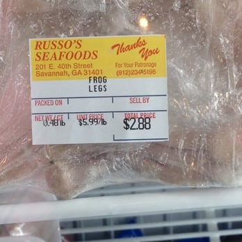 Russo's Seafood - Poor frog he's in a bad place - Seafood Markets Near Me - Savannah, Georgia Russo's Seafood - Poor frog he's in a bad place - Seafood Markets Near Me - Savannah, Georgia